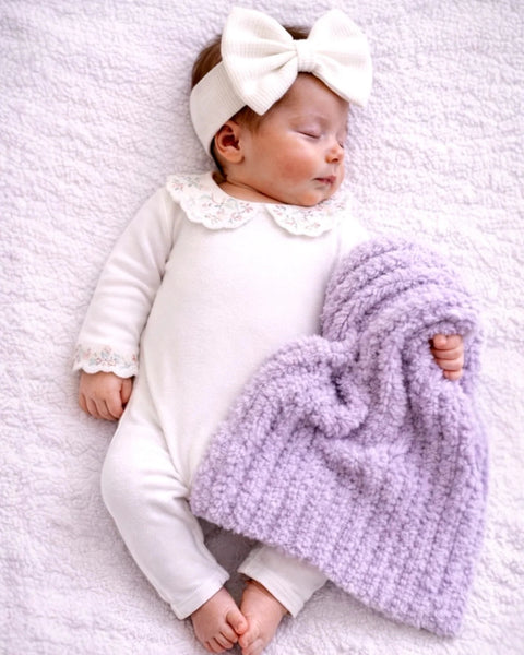 Phufy® Bliss Wave Mini Blanket | Lavender - PREORDER