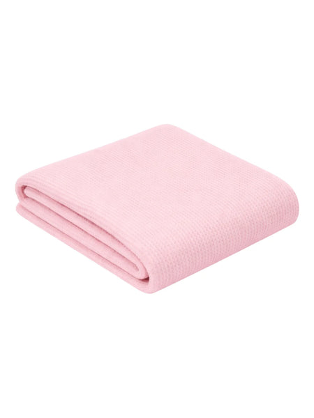 Organic Cotton Waffle Swaddle | Blush - PREORDER