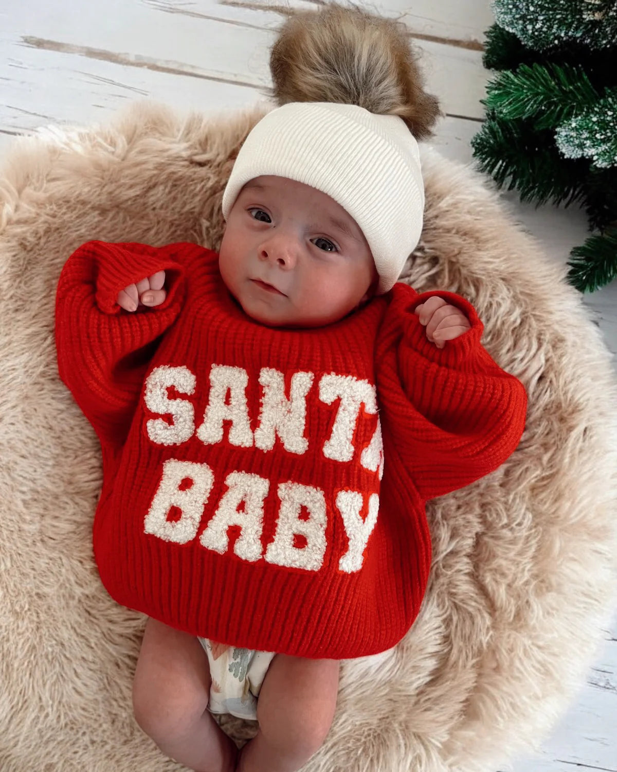 MINI Knit Sweater | Santa Baby - PREORDER