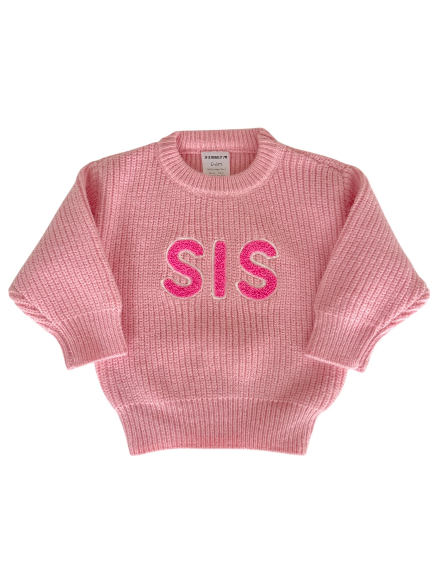 SIS Knit Sweater | Pink - PREORDER