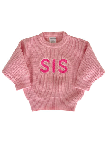 SIS Knit Sweater | Pink - PREORDER
