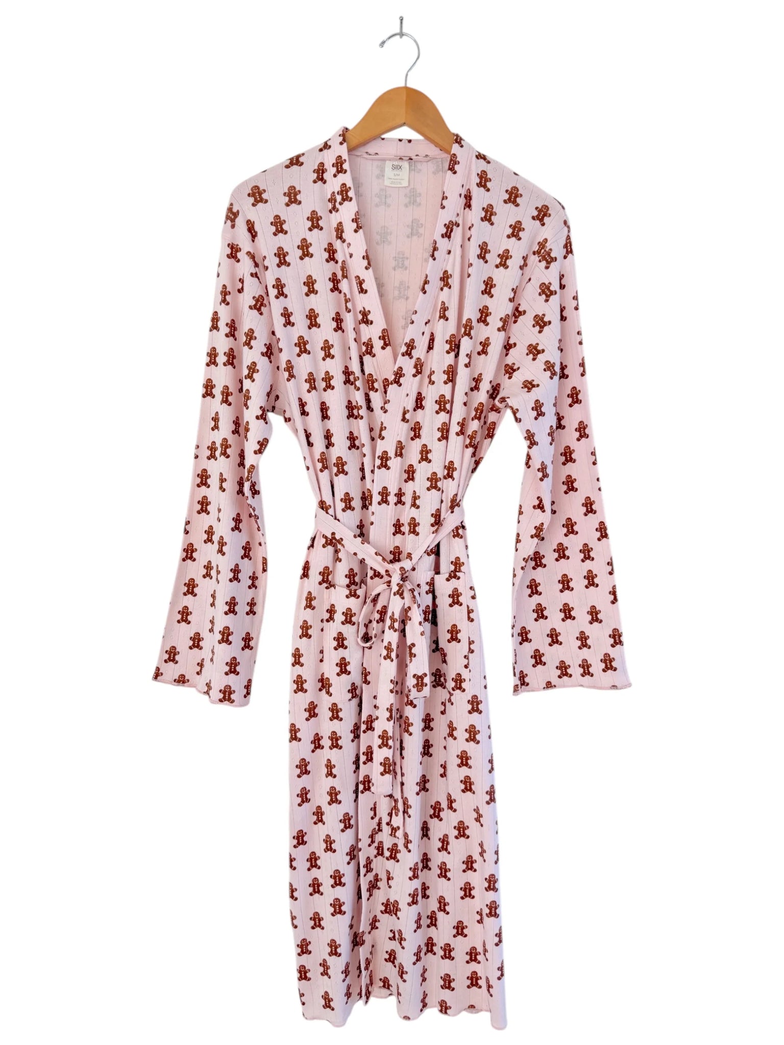 Organic Pointelle Women's Robe | Blush Gingerbread - PREORDER