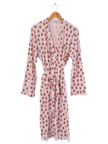 Organic Pointelle Women's Robe | Blush Gingerbread - PREORDER