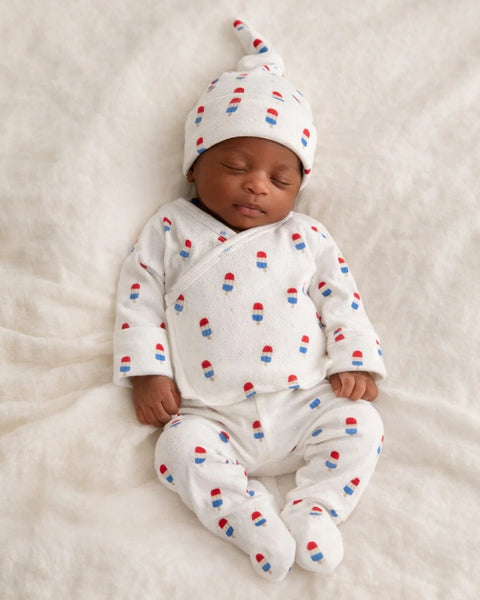 Organic Pointelle Newborn Set | Popsicle - PREORDER