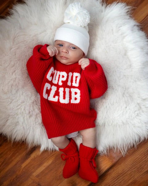 Knit Sweater | Cupid Club Red - PREORDER