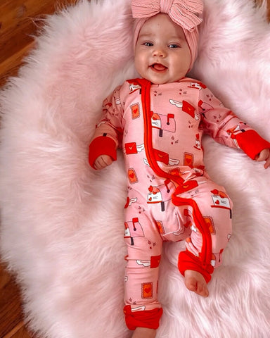 Zip Romper | Love Letters - PREORDER