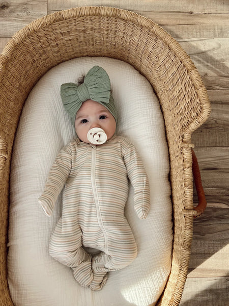 Zip Footie Romper | Multi Stripe - PREORDER