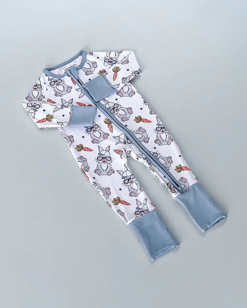 Bamboo Zip Romper | Rad Bunny - PREORDER