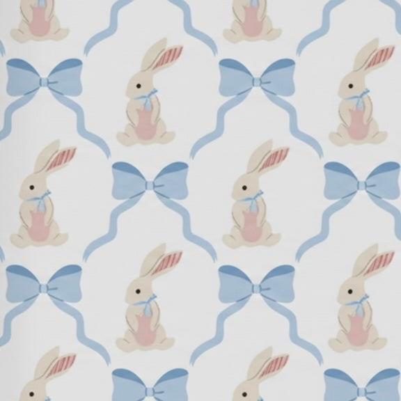 Milk Silk Zip Romper | Whimsical Bunny - PREORDER