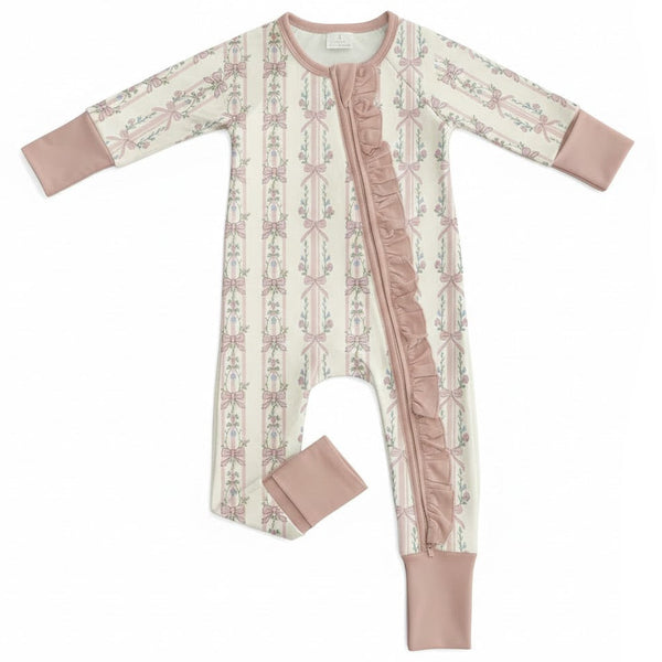 Milk Silk Zip Romper | Shabby Chic - PREORDER