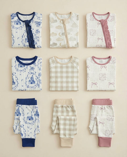 Milk Silk Top & Pants Set | Patchwork Coquette - PREORDER