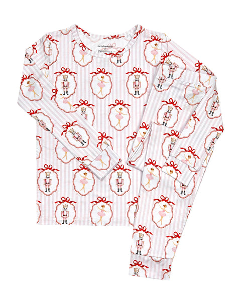 Bamboo Top & Pants Set | Pink Nutcracker - PREORDER