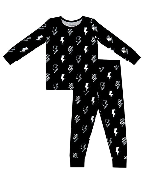 Bamboo Top & Pants Set | Ink Bolts - PREORDER