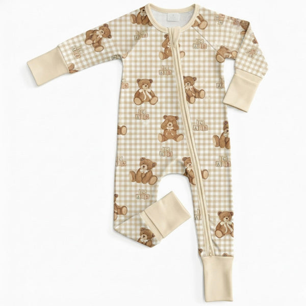 Milk Silk Zip Romper | Storybook Playroom - PREORDER
