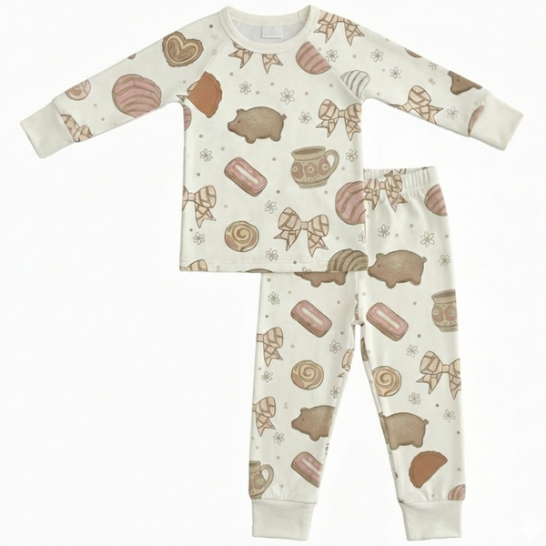 Milk Silk Top & Pants Set | Whimsy Pan Dulce - PREORDER