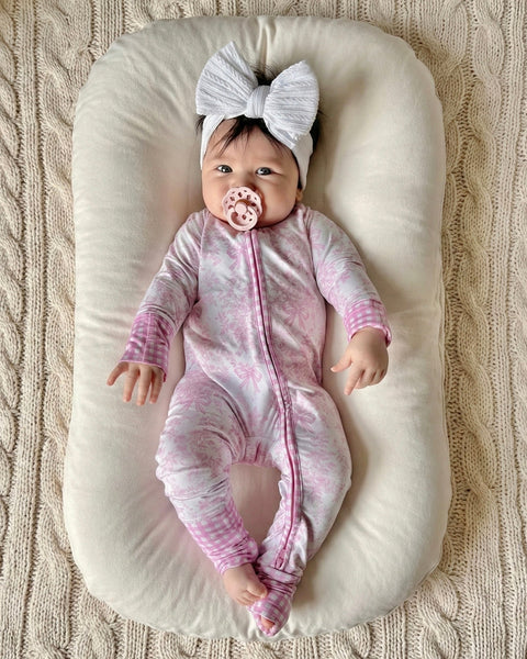 Bamboo Zip Romper | Petal Whimsy - PREORDER