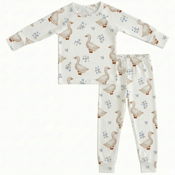 Milk Silk Top & Pants Set | Waddle & Wildflower - PREORDER