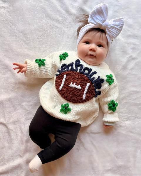 Yarn *CUSTOM* Name Chunky Knit Sweater | 7 Colors