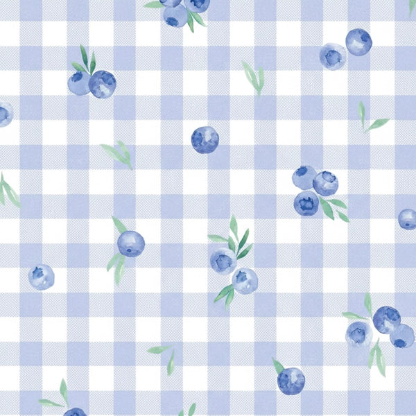 Milk Silk Zip Romper | Blueberry Picnic - PREORDER