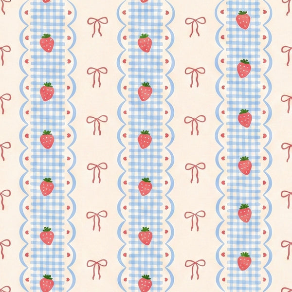 Milk Silk Top & Pants Set | Berry Tea Party - PREORDER