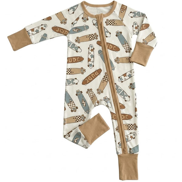 Bamboo Zip Romper | Boardwalk Bliss - PREORDER