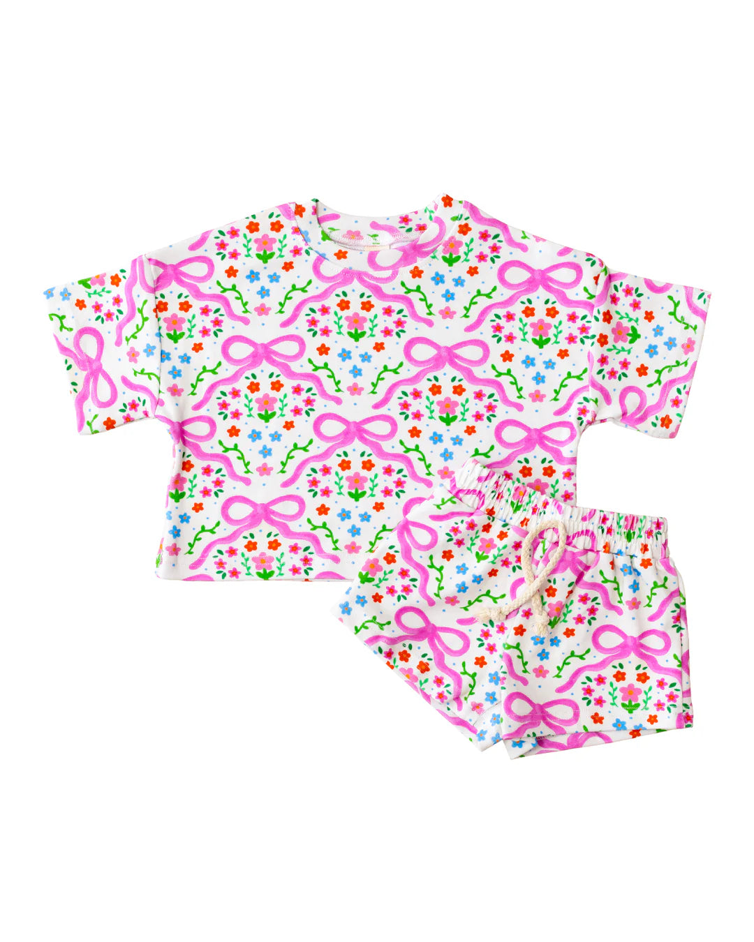 Top & Shorts Set | Coquette Garden - PREORDER