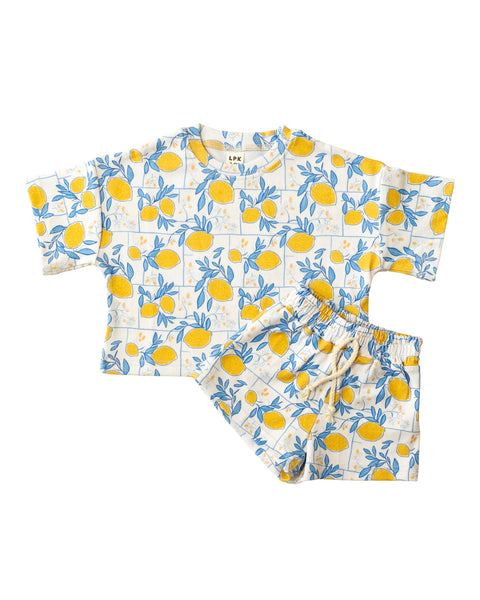 Top & Shorts Set | Lemons - PREORDER