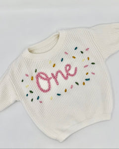 Yarn *CUSTOM* Birthday Chunky Knit Sweater | 11 Colors