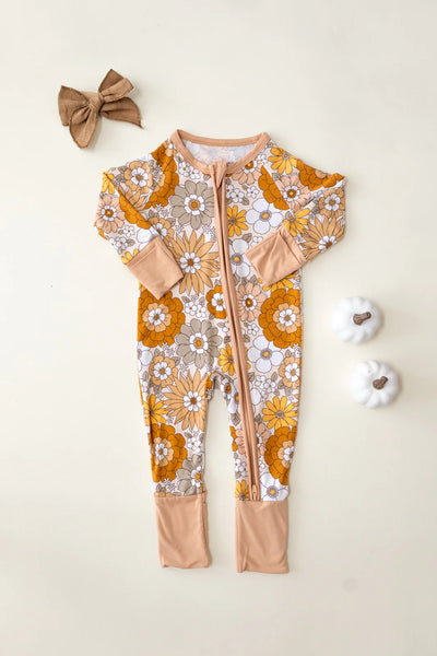 Bamboo Zip Romper | Petal Pop - PREORDER