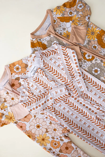 Bamboo Zip Romper | Sweet Blossom - PREORDER