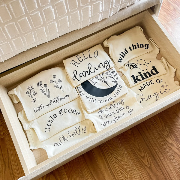 Cotton Bodysuit or Tee | Stay Wild Moon Child  - PREORDER