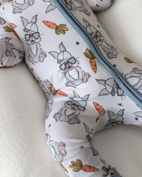 Bamboo Zip Romper | Rad Bunny - PREORDER