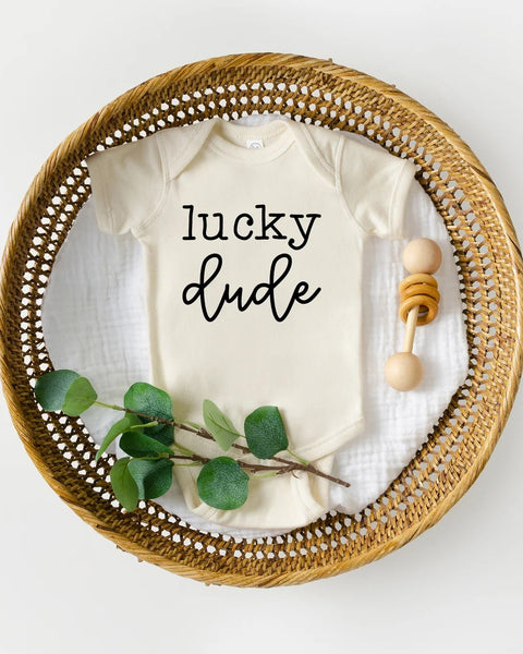 Cotton Bodysuit or Tee | Lucky Dude  - PREORDER