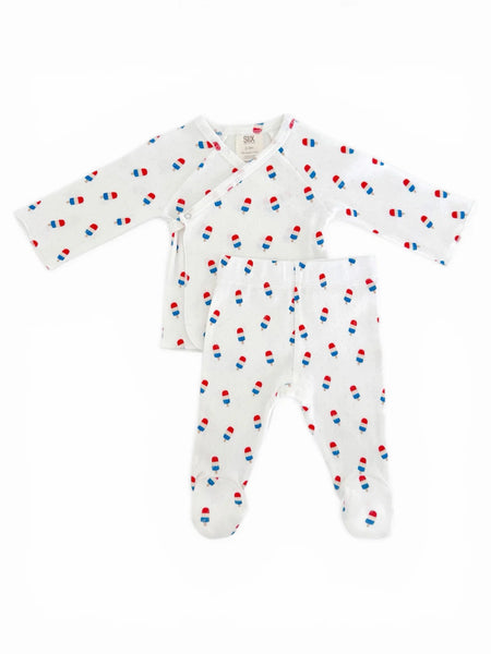 Organic Pointelle Newborn Set | Popsicle - PREORDER