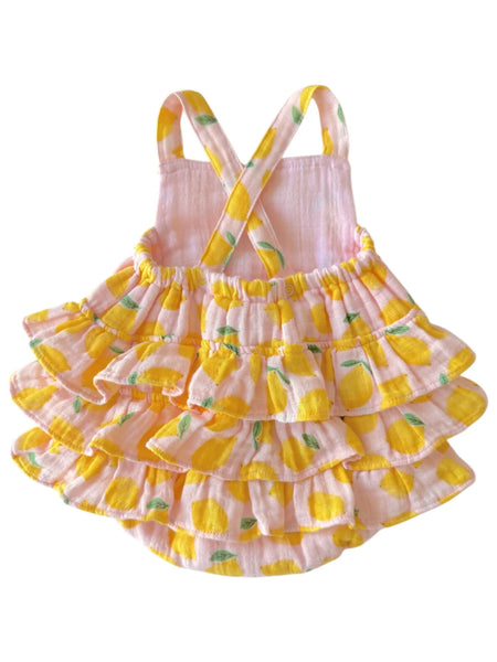 Ruffle Romper | Lemon Sorbet - PREORDER