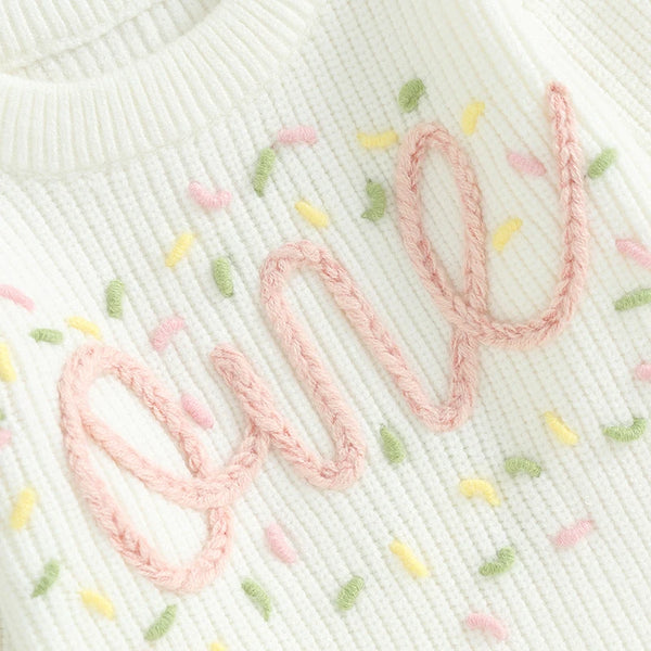 ONE Birthday Sprinkles Knit Sweaters (2 Colors) - PREORDER