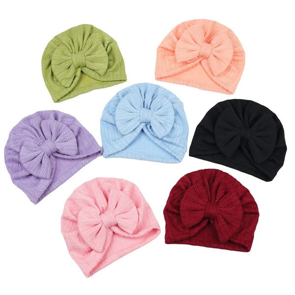 Textured Big Bow Hats (13 Colors) - PREORDER