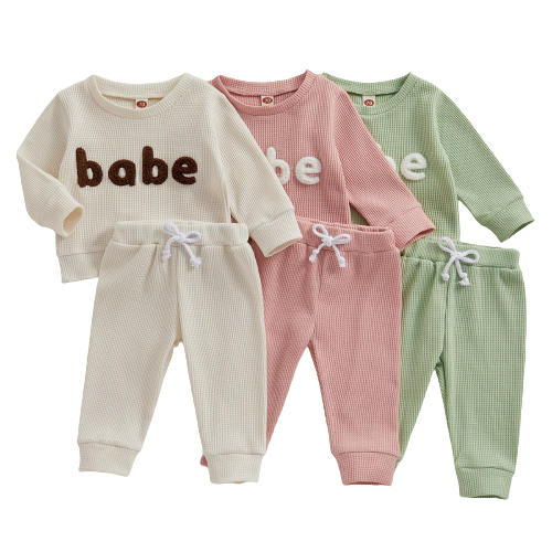 BABE Waffle Outfits (3 Colors) - PREORDER