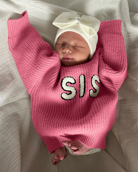 SIS Knit Sweater | Bubblegum - PREORDER