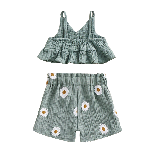 Floral Sunflower Outfits (3 Colors) - PREORDER