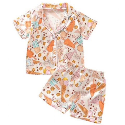 Summertime Boho Silk Pajamas - PREORDER