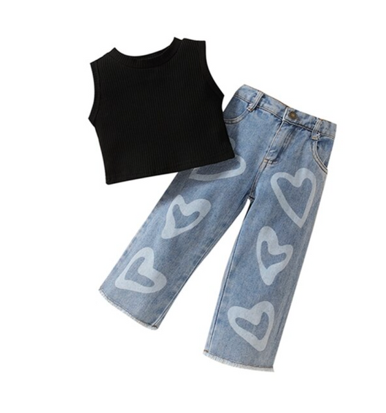 Denim Hearts Outfits (2 Colors) - PREORDER