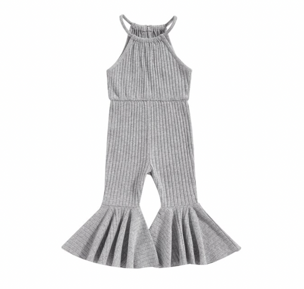 High Neck Ribbed Rompers (4 Colors) - PREORDER