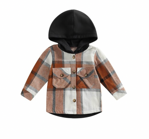 Fall Plaid Hooded Sweaters (2 Colors) - PREORDER