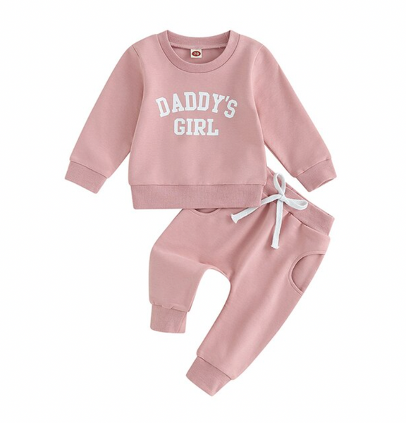 Daddys Girl Sweat Outfits (4 Colors) - PREORDER