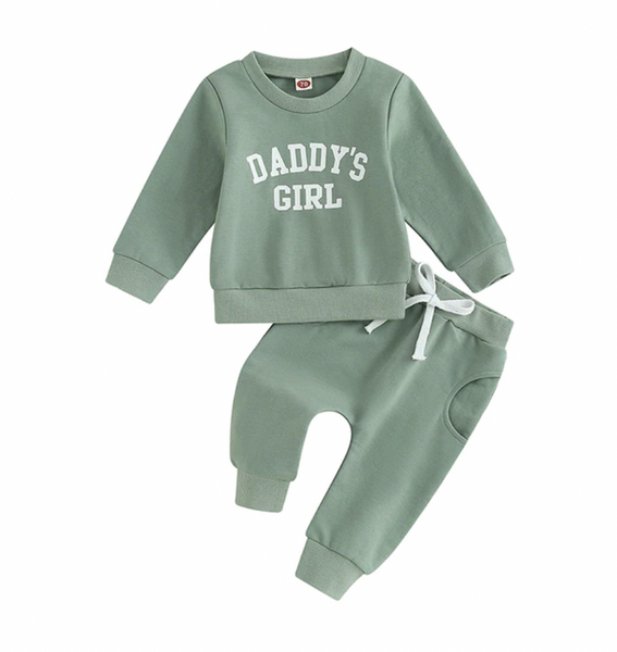 Daddys Girl Sweat Outfits (4 Colors) - PREORDER