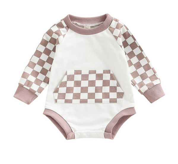 Charlie Checkered Rompers (4 Colors) - PREORDER
