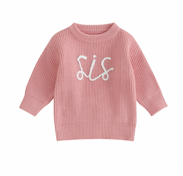 SIS Embroidered Knit Sweaters (4 Colors) - PREORDER