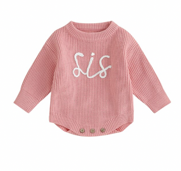 SIS Embroidered Knit Rompers (4 Colors) - PREORDER