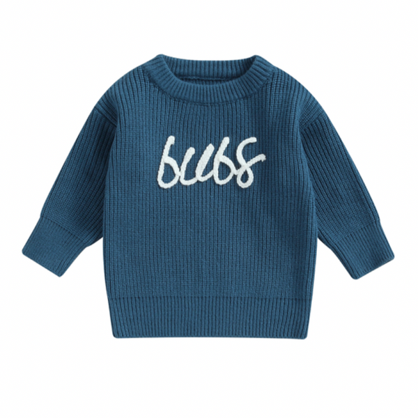 BUBS Embroidered Knit Sweaters (4 Colors) - PREORDER
